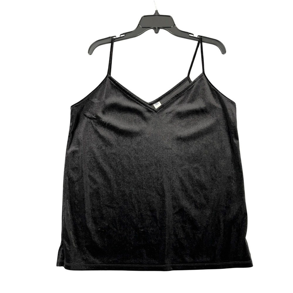 Old‎ Navy Top Womens L Velvet Cami Holiday Outfit Feminine Elegant Aesthetic